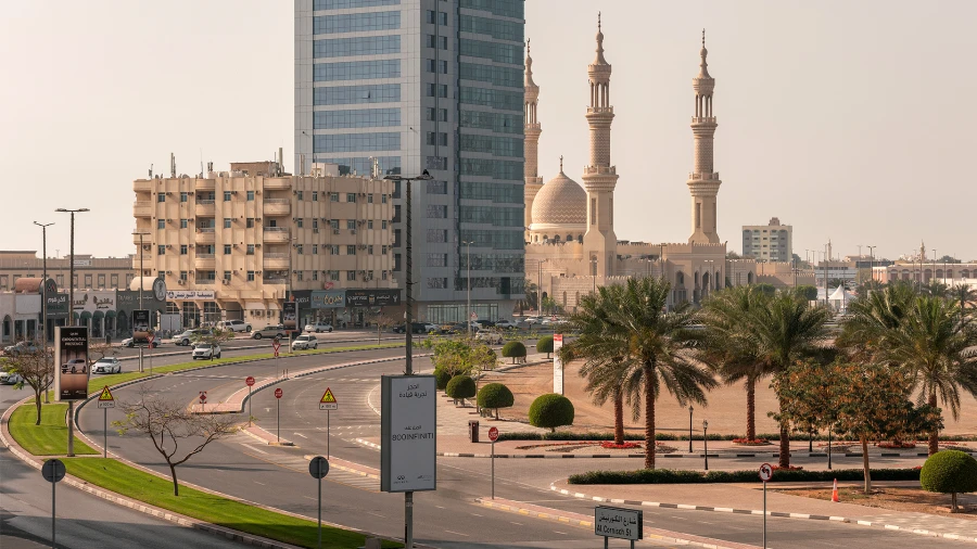 View of Sheikh Zayed Mosque near the wellspring private school Ras Al Khaimah